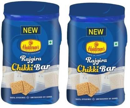 हल्दीराम'स नागपुर राजगिरा चिक्की बार (पैक ऑफ 2) मेसन जार
