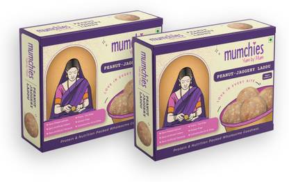 MUMCHIES Peanut-Jaggery Laddu - Vegan & Healthy Sweets Box