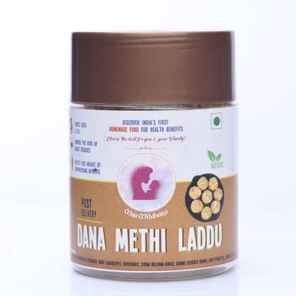 MaaMitahara MM0020 - Postnatal Dana Methi Laddu - 200 Gm Mason Jar