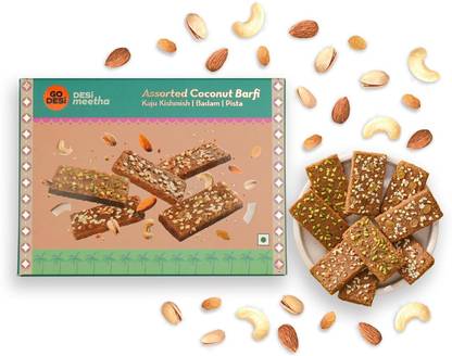GO DESi Assorted Coconut Barfis Box