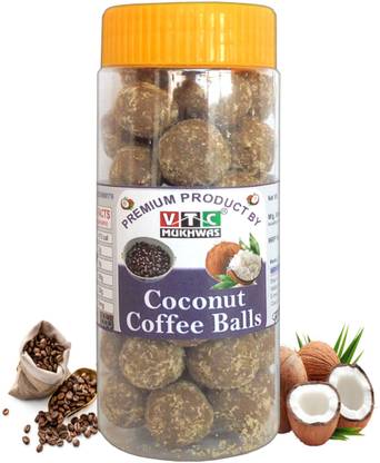 VTC Pure Milk Coconut Coffee Laddu, Nariyal Milky Soft Peda Mukhwas Plastic Bottle