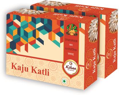 Kihaa Cashew Barfi Kaju Katli Sweet Mithai Kaju Barfi Box Box