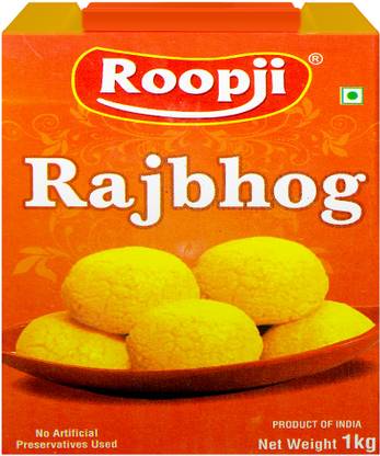 ROOPJI Raj Bhog 1Kg Bikaneri Sweets Authentic Indian Savory Tin