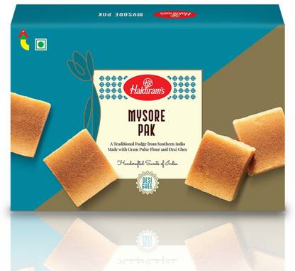 Haldiram's Maysore Pak 400 g X 1 Box (Mysuru Paaka) Box