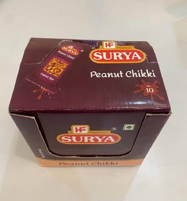 Surya 90gm Peanut Chikki (Pack of 30) (30 pcs of Rs. 10 each) Box