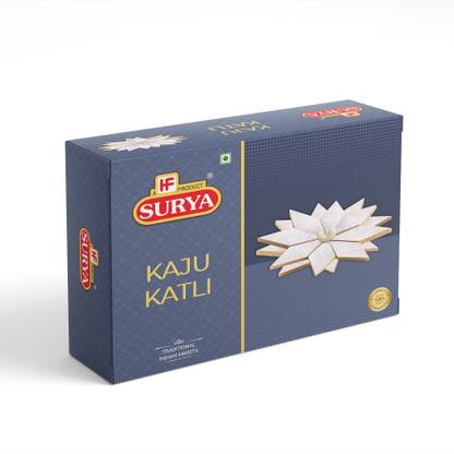 Surya 200gm KAJU KATLI |KAJU BARFI |INDIAN SWEET Box