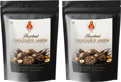 JUST SUDH JUST SHUDH Premium Chocolate Hazelnut Laddu (Hazelnuts & Rich Cocoa) - 200g*2