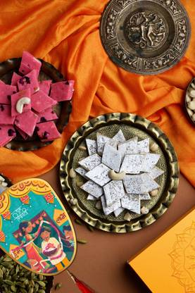 HyperFoods Diwali gifts for family Diwali gift pack Rose Katli Kaju Katli Box
