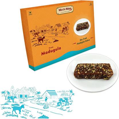mirchi bites Dry Fruit Madugula Halwa Box