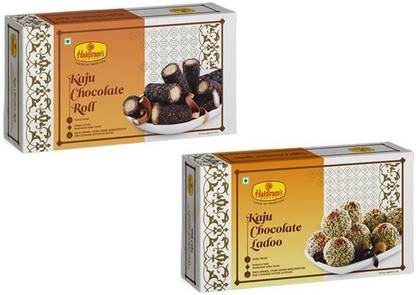 Haldiram's Nagpur Kaju Chocolate Roll & Ladoo Combo Box