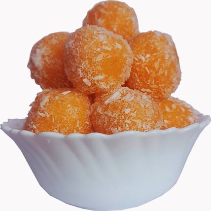 Mythology Orange Flavor Coconut Laddu 200gm Box