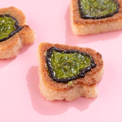 The Baklava Box Pistachio Kunafa Basbousa - Valentine Special Festive Gift Box