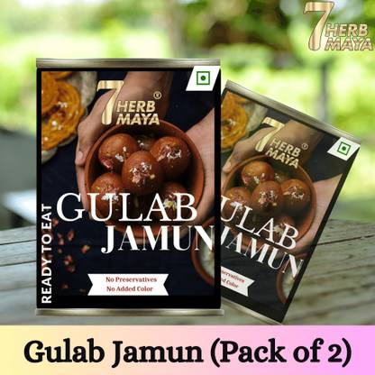 7Herbmaya Gulab Jamun | Rasdaar Brown Balls | Diwali | Rakshabandhan Sweet | Gulab Jamun Can