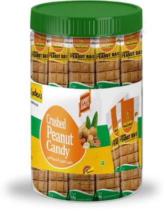 kozhikoden's Crushed Peanut Chikki – Crunchy Crushed Peanut Bar Made with Jaggery 30 Pieces, Plastic Bottle