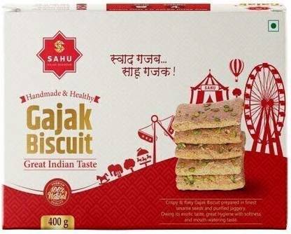 Sahu Gajak Bhandar Crispy & Flaky Gajak 400g ??? | Gajjak | Til Gazak Chikki Box