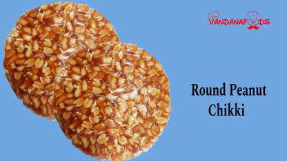 Vandana foods Round Peanut Chikki Pouch