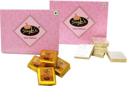 singla's Kaju Bite 200g Kaju katli 200g Combo Pack of 2 Box