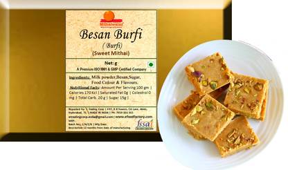 Mithaiwalaz Besan Burfi 500 g Box