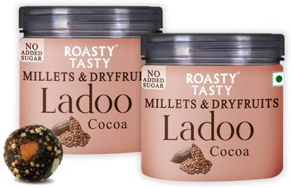 Roasty Tasty Millets & Dryfruits Ladoo Cocoa 200g Plastic Bottle