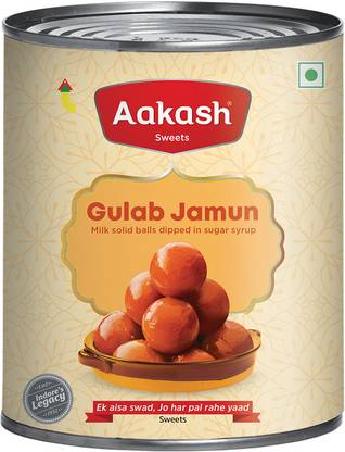 AAKASH Gulab Jamun 1kg Tin