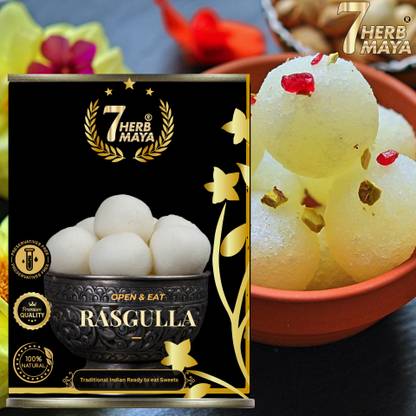 7Herbmaya Sponge Rasgulla | White Rasgulla: A Divine Taste of Indian Sweet Can