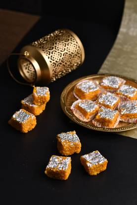 vijay dairy products ORANGE BARFI Vacuum Pack