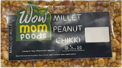 WOW MOM FOODS Peanuts Chikki Made With Millet Kernels And Crushed Peanuts Pouch