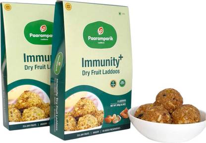 Paaramparik Laddoos Immunity + Dry-Fruits Laddoos, Jaggery and Ghee, No White Sugar Box