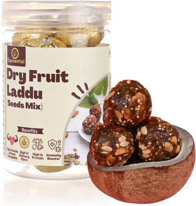 equisential Dry Fruit Seeds Mix Laddu | Sugar Free | Rich In Nuts & Seeds | 100% Homemade | Box