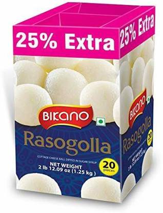 Bikano Rasogolla, 1kg Tin