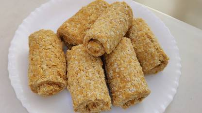 India's fresh Special Roll Gajak (Soft & Crunchy Gajak ) Khasta Gajak Pouch