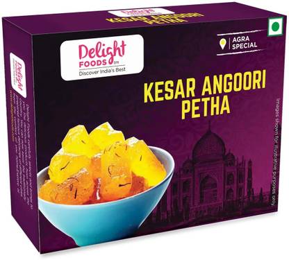 Delight Foods Original Agra Kesar Angoori Petha | Indian Mithai, Sweets ...