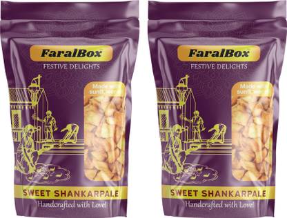 FaralBox Sweet Shankarpali Pack of 2 Pouch
