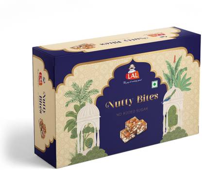 Lal Sugarless Nutty Bites 400g Box