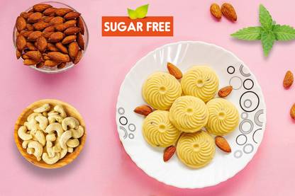 MISSTEVIA GUILT FREE SWEET SUGAR-FREE STEVIA sweetened Badam Malai Peda Box