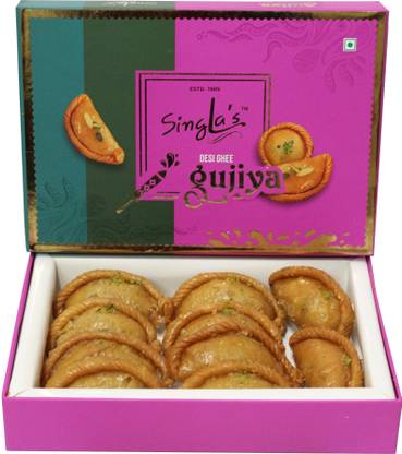 Singla Sweets Maida Gujia 500g Indian Gujiya sweets mithai Box