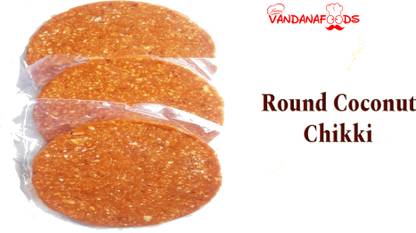 Vandana foods Round Coconut Chikki Pouch