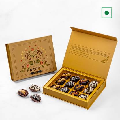 Natuf Dates, Sweets, Arabian Sweet, Turkish Sweets, Coated Dates, Stuffes Dates Box
