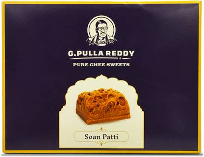 G Pulla Reddy SOAN PATTI 400GM Tray