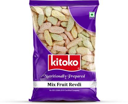 Kitoko Mix Fruit Revadi | Crunchy Rewari | Til Candy | Sesame Sweet | Til Rewadi Pouch Pouch