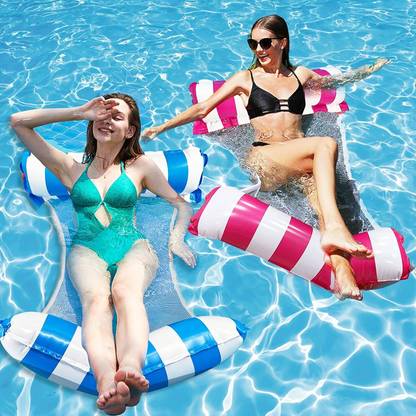 MOHAK Inflatable Swimming Pool Float Bed Water Hammock for Adults Kids Swimming Pool Swim Floatation Belt