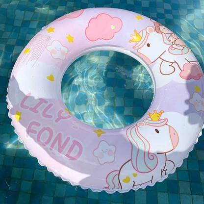 Tera13 Swimming Tube for Kids with Manual Pump Baby Unicorn Swimming Tubes Safe Inflatable Swim Floats for Kids Swim Floatation Belt