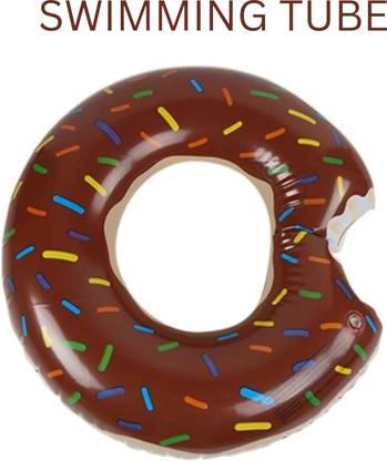 VENDICS Swim Ring Inflatable Pool Tube, Printed Inflatable Swim Ring Swim Floatation Belt Swim Floatation Belt