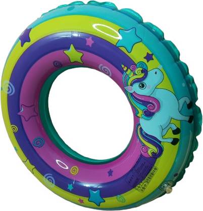 HYORTS ®Inflatable Swimming Safety Tube Ring 24"(60cm) for kids, Swim Floatation Belt (pack of 1) (Multicolour) Swim Floatation Belt