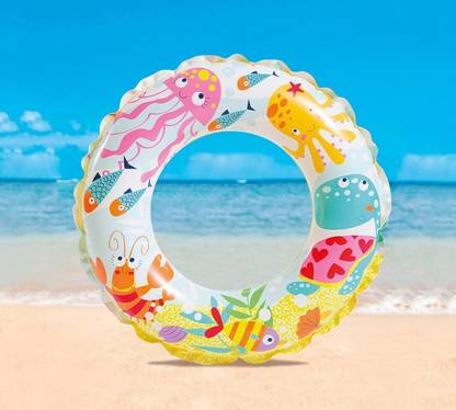 Planet of Toys Ocean-Themed Swimming Ring for Kids High-Quality Durable Inflatable Swim Tube Swim Floatation Belt