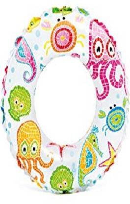 SHREEJI GIFT Intex Lively Print 24 inch Swim Ring, Multi Color (1 pcs) Swim Floatation Belt