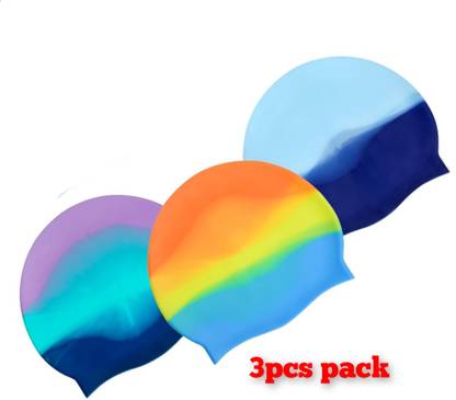ramesh Premium 100% Silicone Easy Comfort Anti Slip Swimming Cap