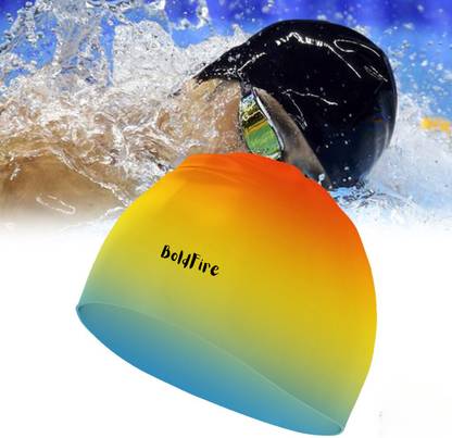 BoldFire Unisex Swimming Non-Slip Highly Durable Silicon Swimming Cap