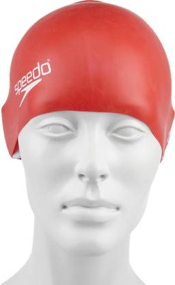 SPEEDO Unisex-Junior Plain Moulded Silicone Swimming Cap