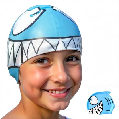 SLOVIC Leak Proof | Protects Hair From Chemical Damage | Premium Quality Silicone |Boys Swimming Cap